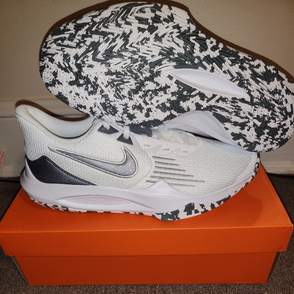 Nike Precision V White Cool Grey Mens size 9 1/2 size 10